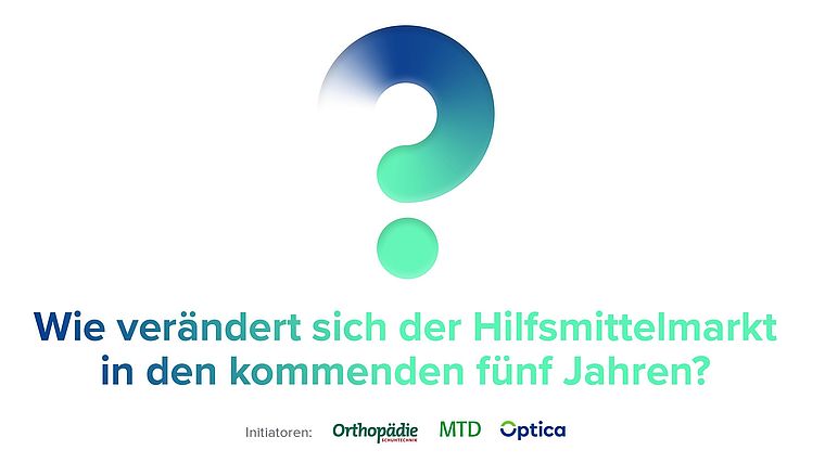 Key Visual der Umfrage mit großem Fragezeichen